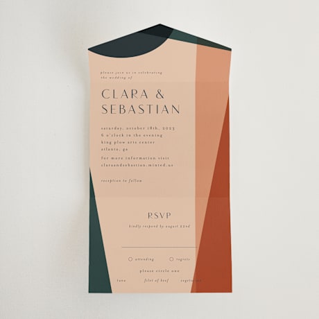All-in-One Wedding Invitations