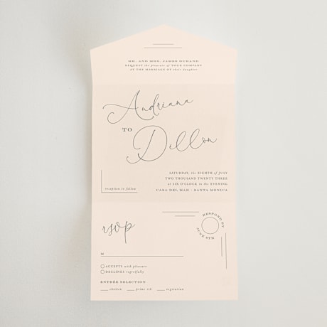 All-in-One Wedding Invitations