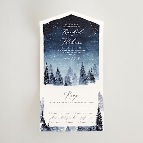 All-in-One Wedding Invitations