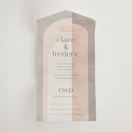 All-in-One Wedding Invitations