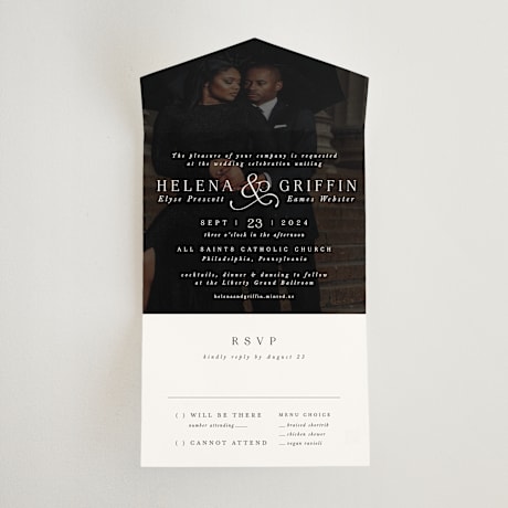 All-in-One Wedding Invitations