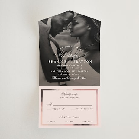 All-in-One Wedding Invitations