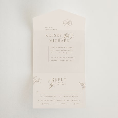 All-in-One Wedding Invitations
