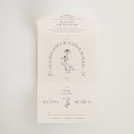 All-in-One Wedding Invitations