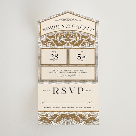 All-in-One Wedding Invitations