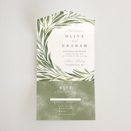 All-in-One Wedding Invitations