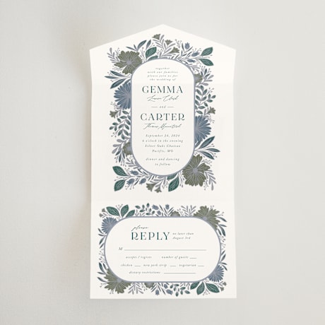 All-in-One Wedding Invitations