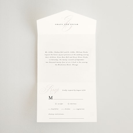All-in-One Wedding Invitations