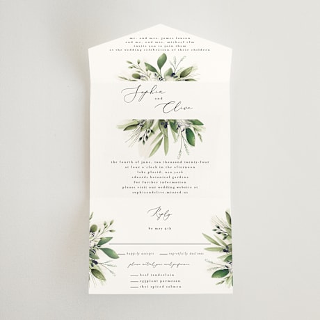All-in-One Wedding Invitations