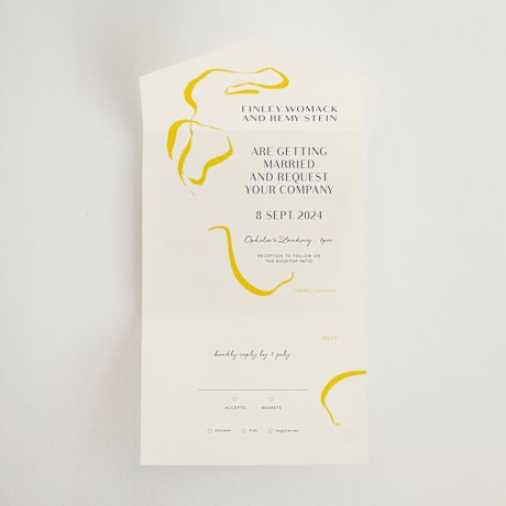 All-in-One Wedding Invitations