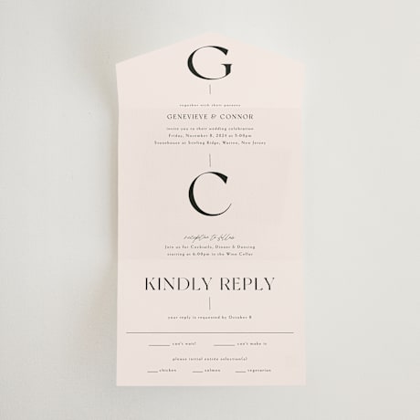 All-in-One Wedding Invitations