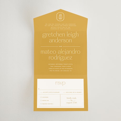 All-in-One Wedding Invitations