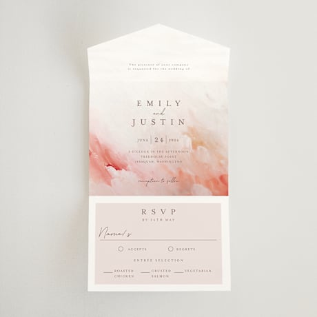 All-in-One Wedding Invitations