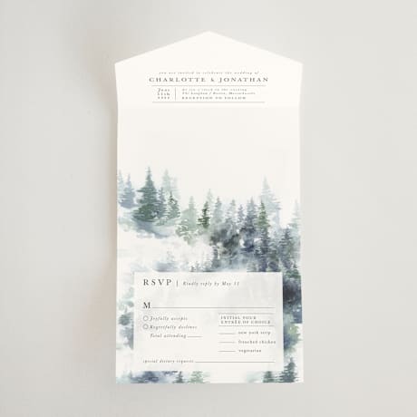 All-in-One Wedding Invitations
