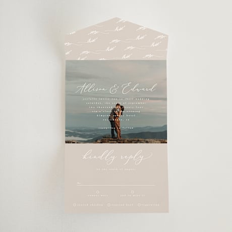 All-in-One Wedding Invitations