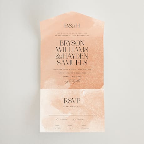 All-in-One Wedding Invitations