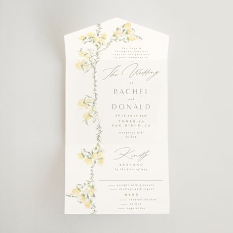 All-in-One Wedding Invitations