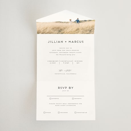 All-in-One Wedding Invitations