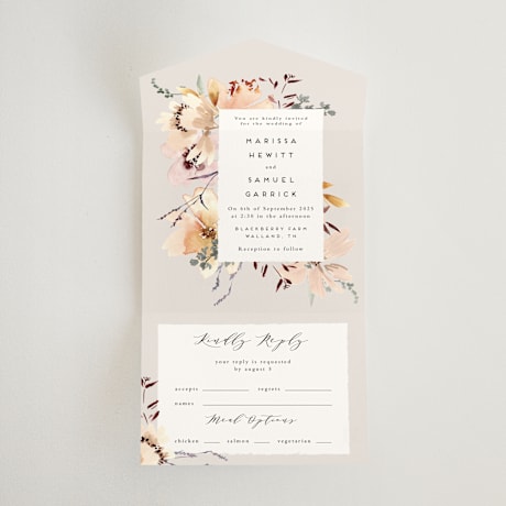 All-in-One Wedding Invitations