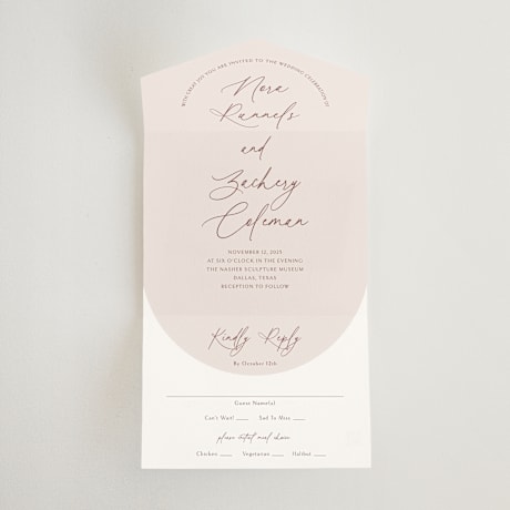 All-in-One Wedding Invitations