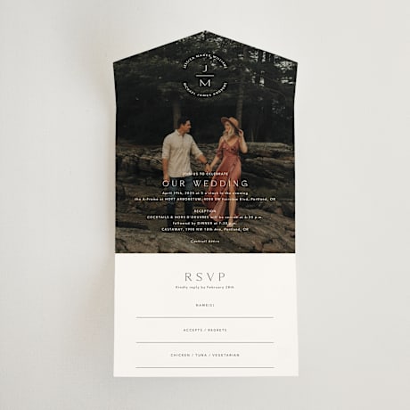 All-in-One Wedding Invitations
