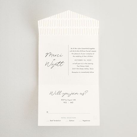 All-in-One Wedding Invitations