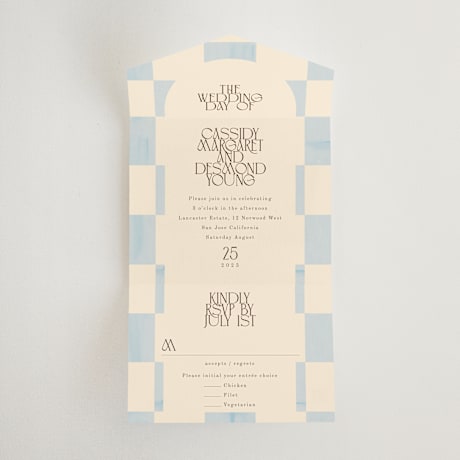 All-in-One Wedding Invitations