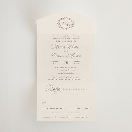 All-in-One Wedding Invitations