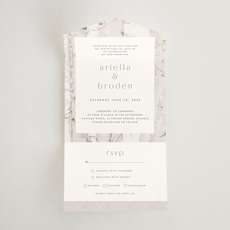 All-in-One Wedding Invitations