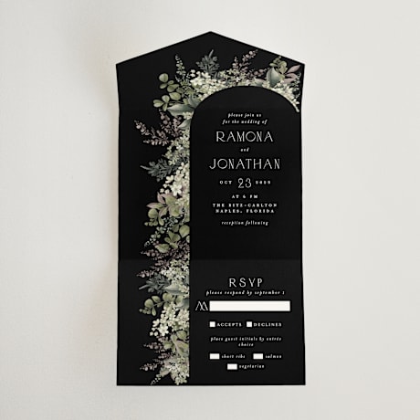 All-in-One Wedding Invitations