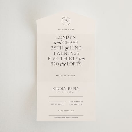 All-in-One Wedding Invitations