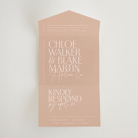 All-in-One Wedding Invitations
