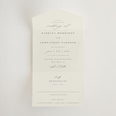 All-in-One Wedding Invitations