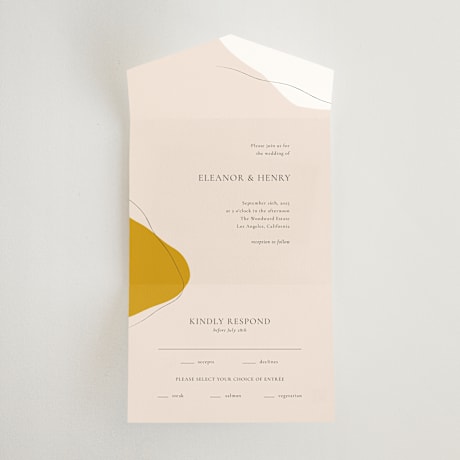 All-in-One Wedding Invitations