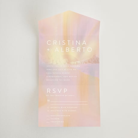 All-in-One Wedding Invitations