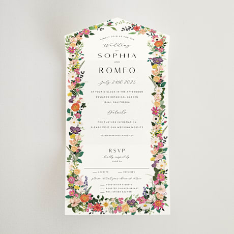 All-in-One Wedding Invitations