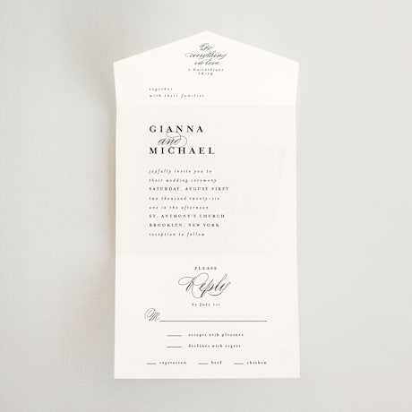 All-in-One Wedding Invitations