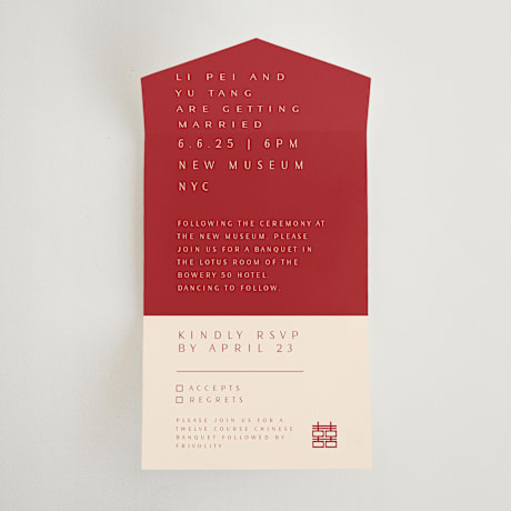 All-in-One Wedding Invitations