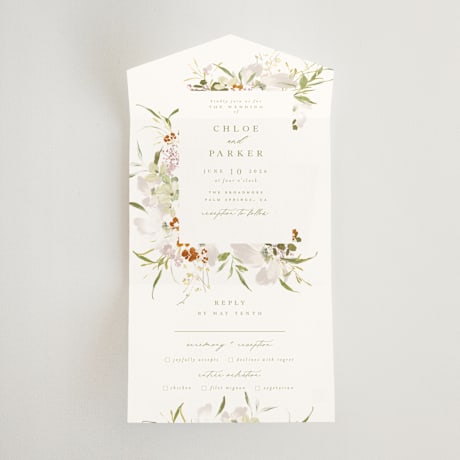 All-in-One Wedding Invitations