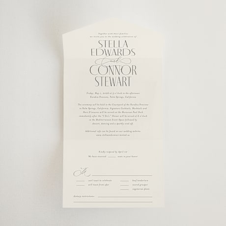 All-in-One Wedding Invitations