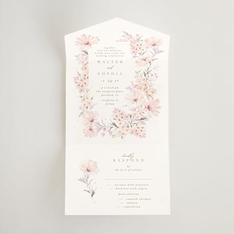 All-in-One Wedding Invitations