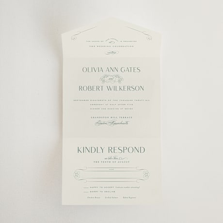 All-in-One Wedding Invitations
