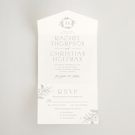 All-in-One Wedding Invitations