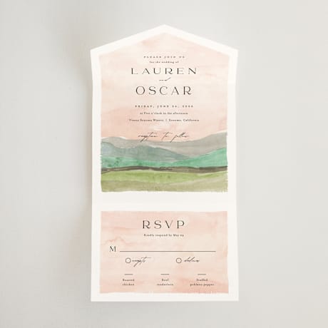 All-in-One Wedding Invitations