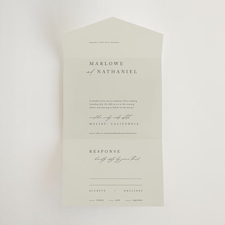 All-in-One Wedding Invitations
