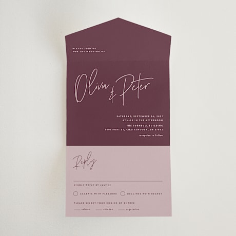 All-in-One Wedding Invitations