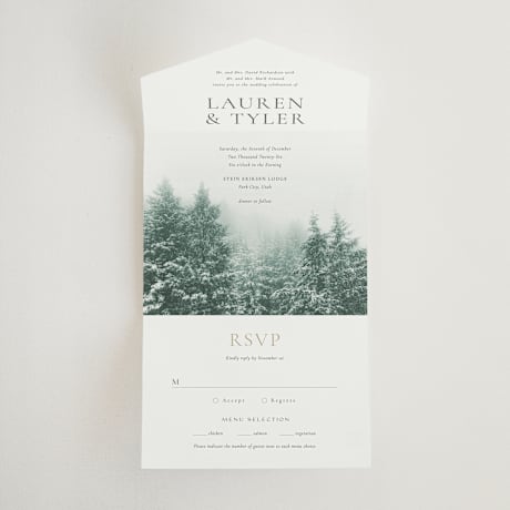 All-in-One Wedding Invitations