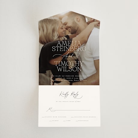 All-in-One Wedding Invitations
