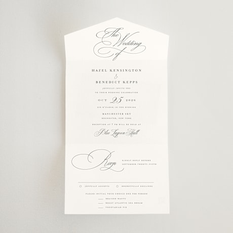 All-in-One Wedding Invitations