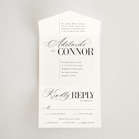 All-in-One Wedding Invitations